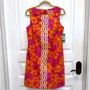 Lilly Pulitzer NWT Worth shift dress daiquiri pink Ten Ton bouquet pattern Sz 6